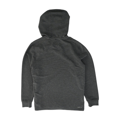 Gray Solid Hoodie Pullover
