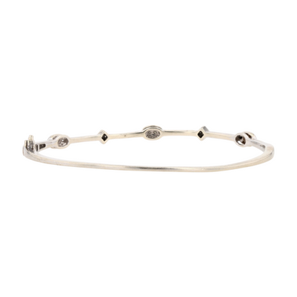 1/3 ctw 14K White Gold Diamond Bangle Bracelet