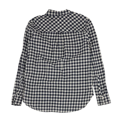 Navy Check Button Down