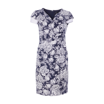 Navy Floral Mini Dress