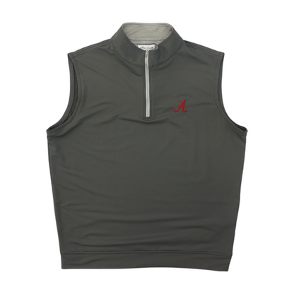 Gray Solid 1/4 Zip Pullover