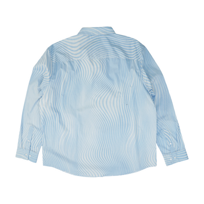 Blue Striped Long Sleeve Button Down