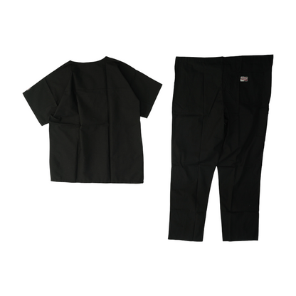 Black Solid Pant Set
