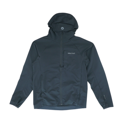 Black Solid Rain Jacket