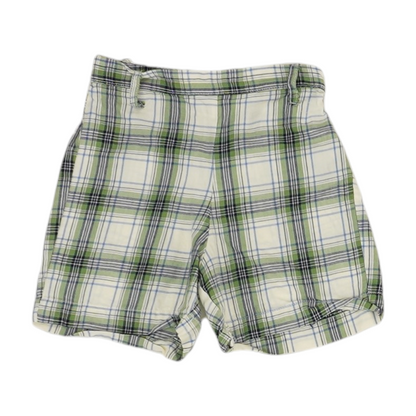 Green Plaid Chino Shorts