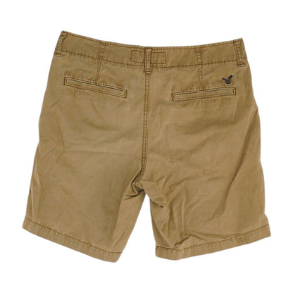 Tan Solid Chino Shorts