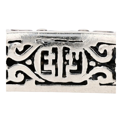 1/6 ctw Sterling Silver Diamond Cuff Bracelet