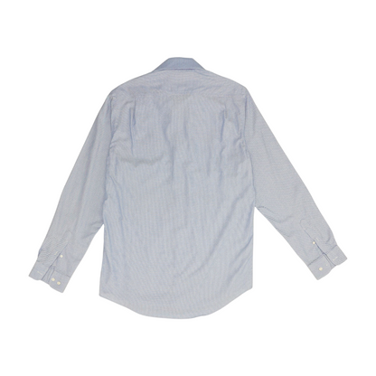 Blue Tall Solid Long Sleeve Button Down