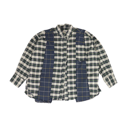 White Plaid Button Down
