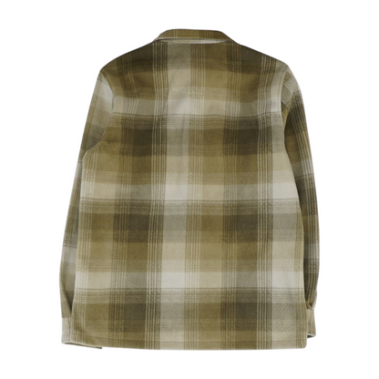 Brown Plaid Flannel Button Down