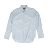 Blue Solid Long Sleeve Button Down