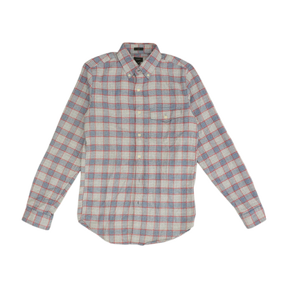 Gray Check Flannel Button Down