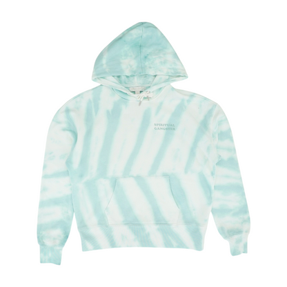 Blue Tie-Dye Hoodie Pullover