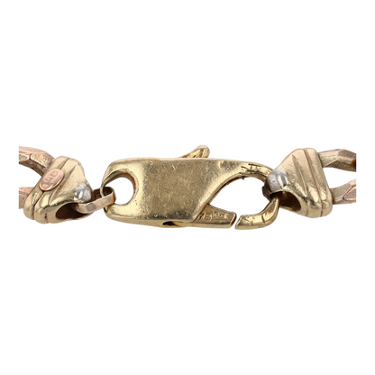 9K Two-Tone Gold Chain Bracelet