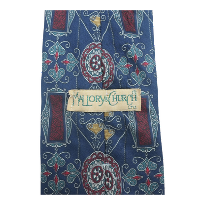 Vintage Navy Abstract Neck Tie