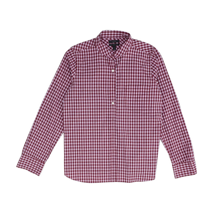 Red Check Button Down