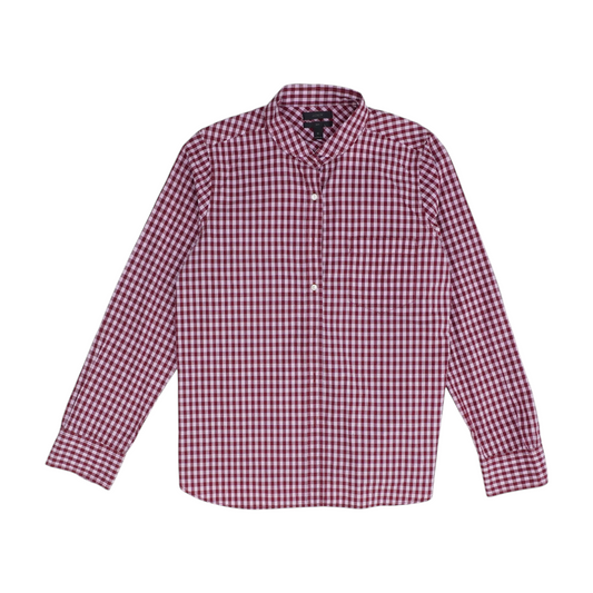 Red Check Button Down