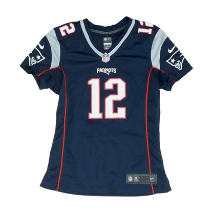 Boys' Navy New England Patriots Short Sleeve Jersey