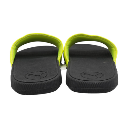 Neon Yellow Athletic Slides Shoes