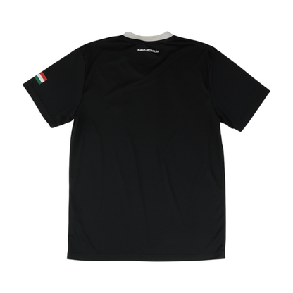 Men's Black Hungary National Soccer Team Short Sleeve Jersey
