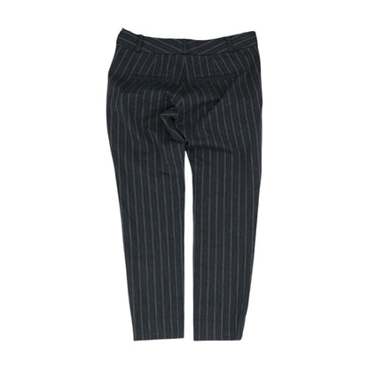 Gray Striped Capri Pants