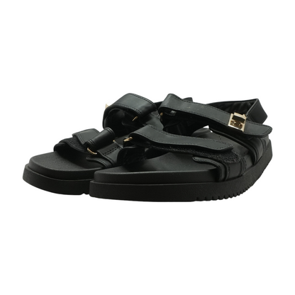 Black Flat Sandals