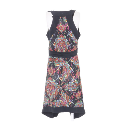 Black Abstract Midi Dress