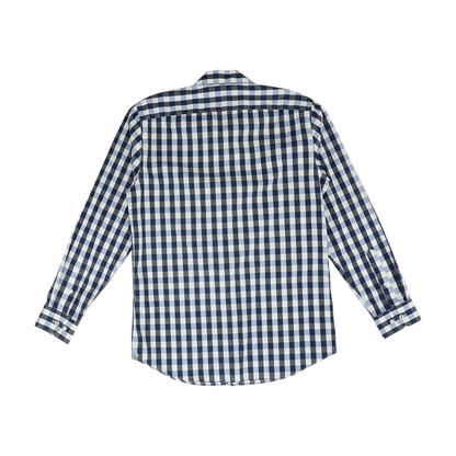 Blue Check Long Sleeve Button Down