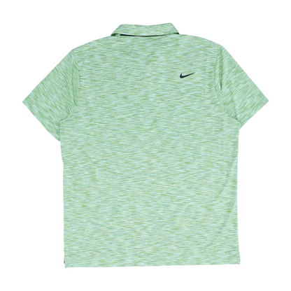 Green Print Short Sleeve Polo