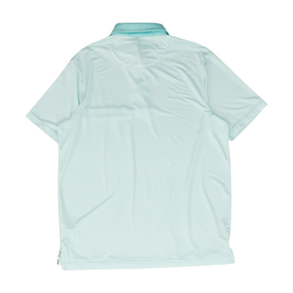 Blue Abstract Short Sleeve Polo