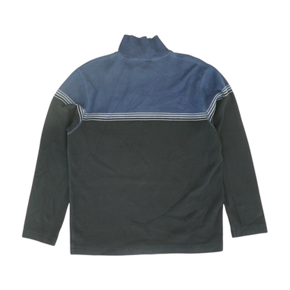 Banana Republic Blue Color Block 1/4 Zip Sweater – Image 2