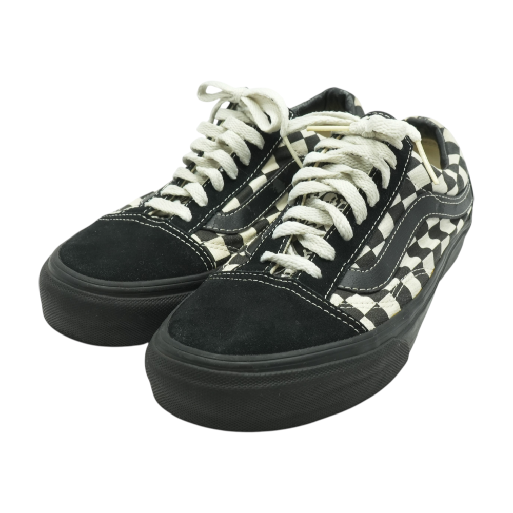 Black Check Low Top Low-Top Athletic Shoes