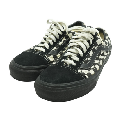 Black Check Low Top Low-Top Athletic Shoes