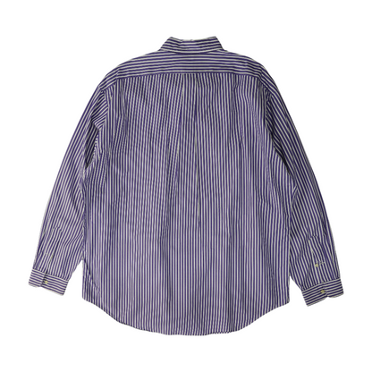 Purple Striped Long Sleeve Button Down