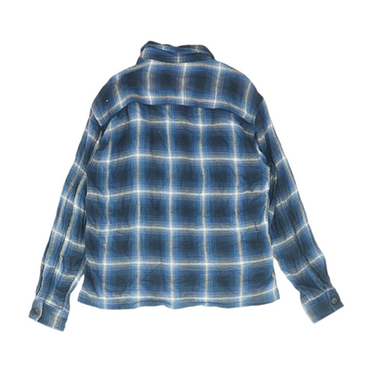 Blue Plaid Flannel Button Down