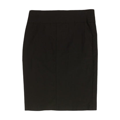 Black Solid Mini Skirt