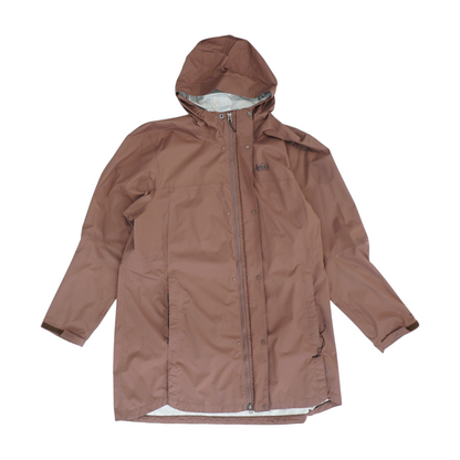 Mauve Solid Rain Jacket