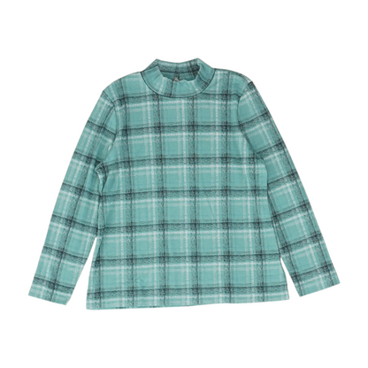 Green Plaid Blouse
