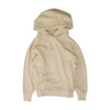 Beige Solid Hoodie Pullover