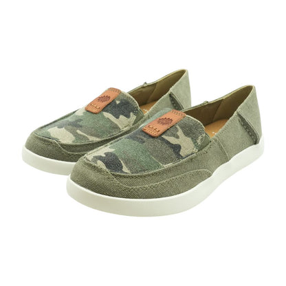 Green Boat Shoe Flats