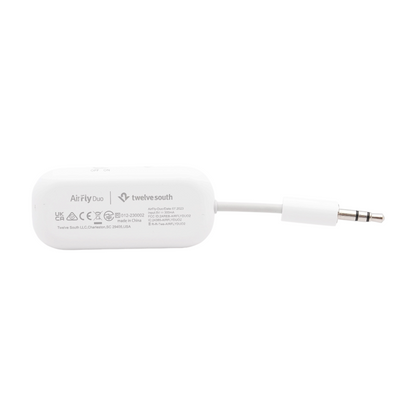 White AirFly Duo Bluetooth Wireless Transmitter