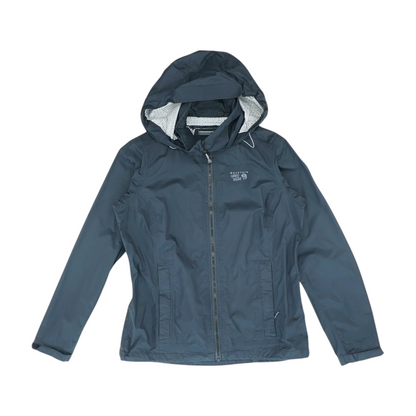 Black Solid Rain Jacket