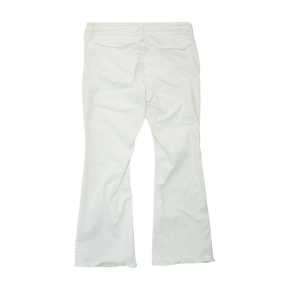 White Plus Wide Leg Jeans