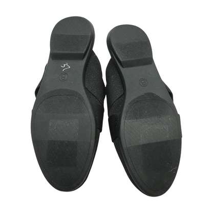 Black Slip-On Flats