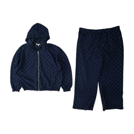 Navy Plus Polka Dot Active Set
