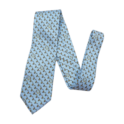 Blue Print Neck Tie