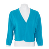 Blue Plus Size Cardigan Sweater