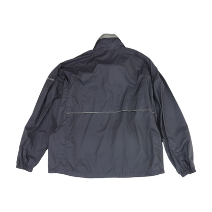 Gray Solid Rain Jacket