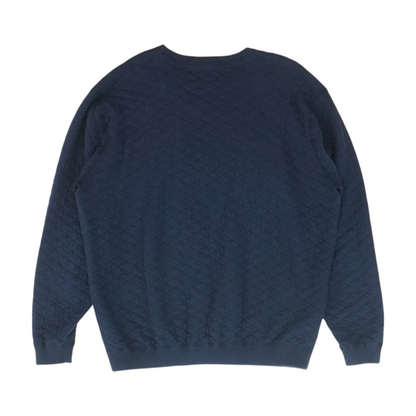 Navy Solid Pullover Sweater