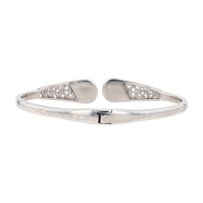 Sterling Silver Marble Cuff Bracelet
